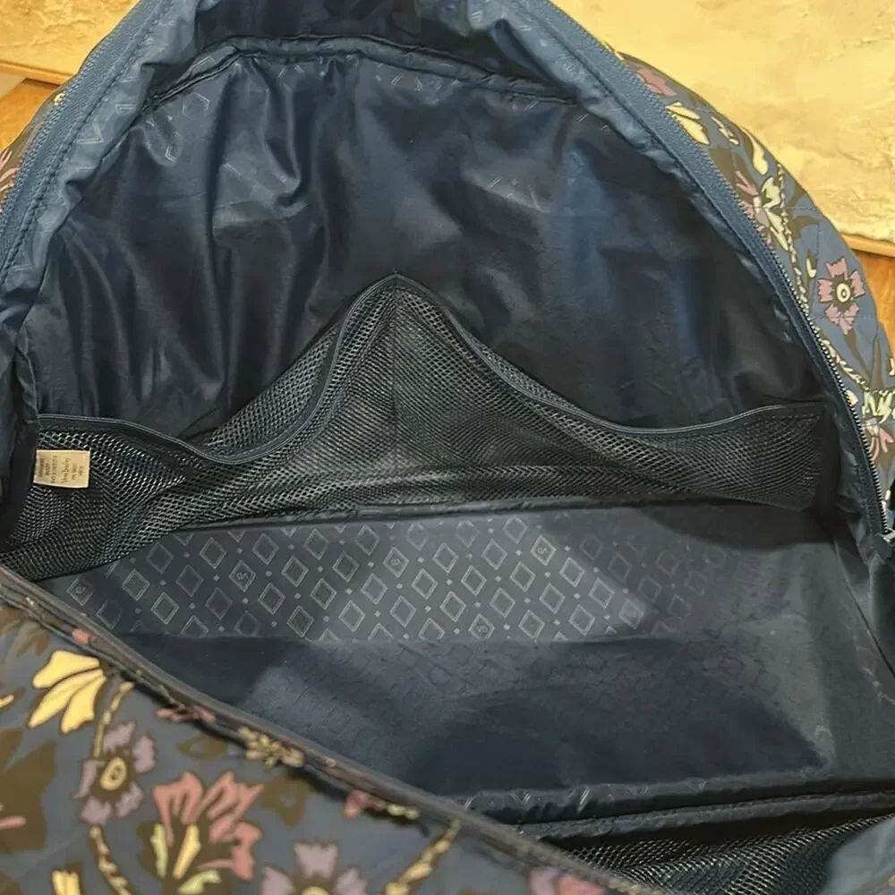 Vera Bradley Blue and Purple Bag with Floral Design